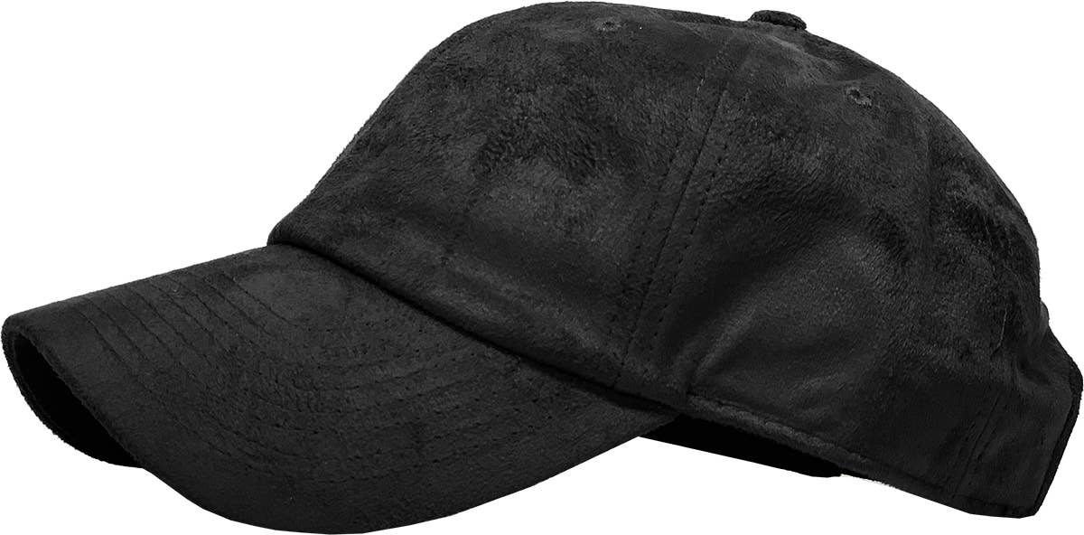 SUEDE BASEBALL CAP