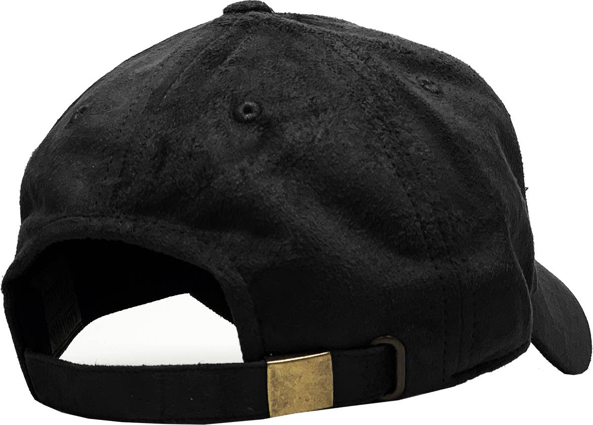 SUEDE BASEBALL CAP