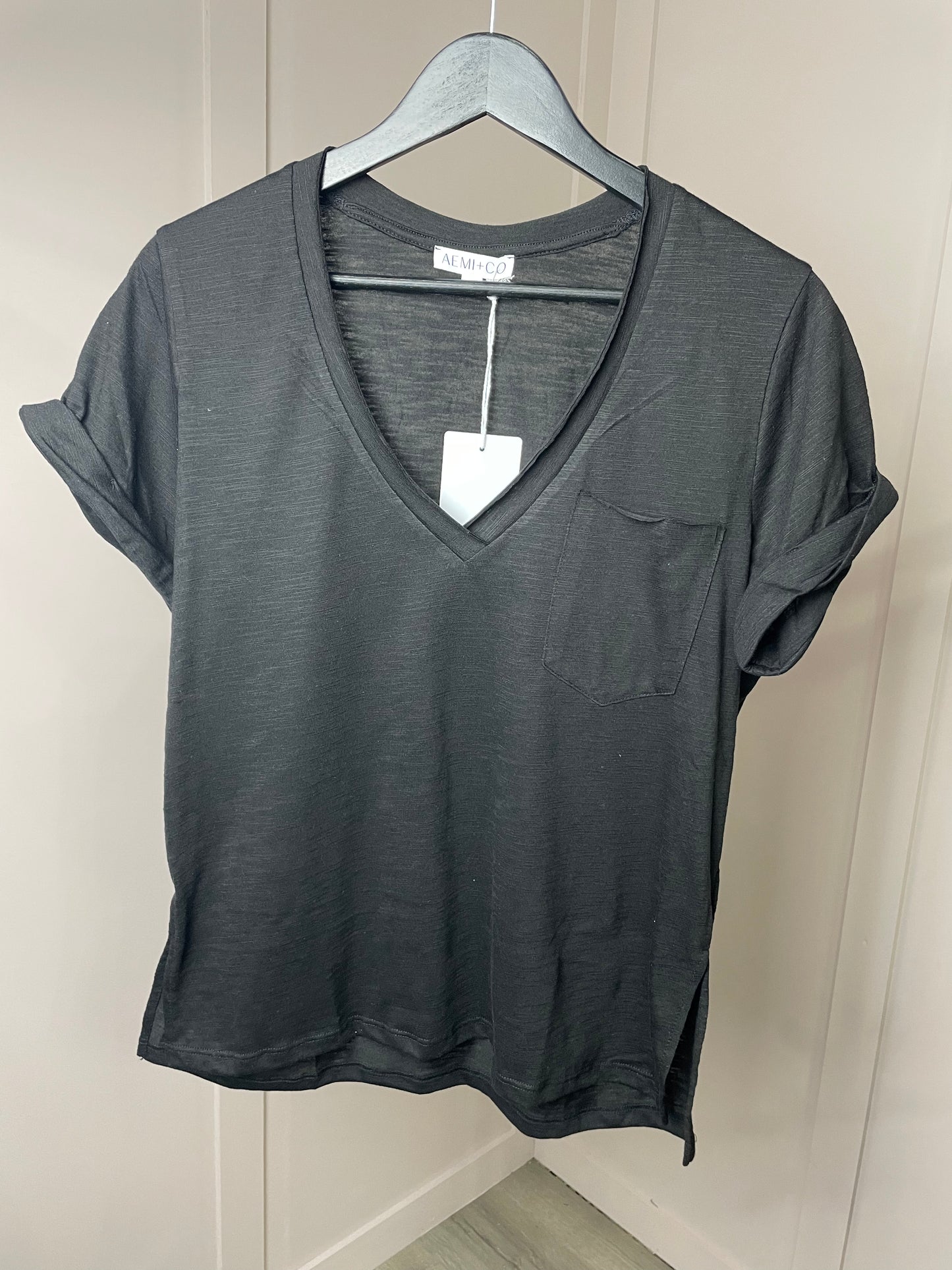 Zoie V-Neck Short Sleeve Top