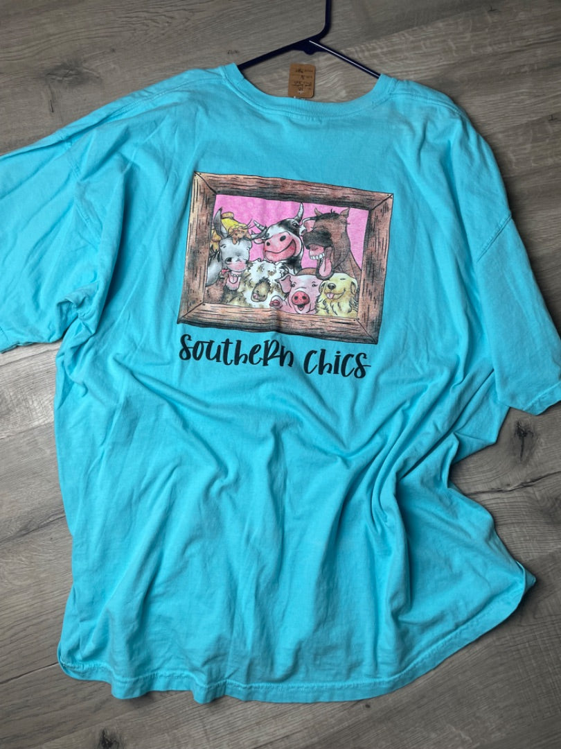 Blue Southern Chics Shirt, 3x